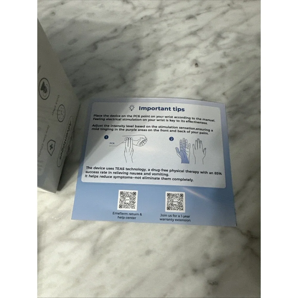 EmeTerm Smart Anti-Nausea Wristwatch Touchscreen‎ Sickness Vomit Relief